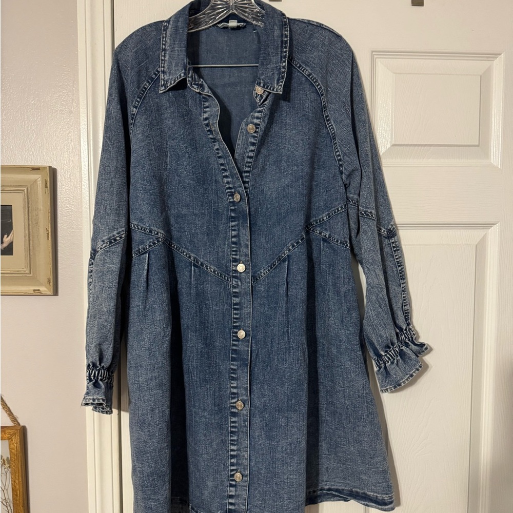 Elan Dark Blue Denim Shirt